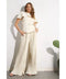 2 Tops and Pants Belt Set CREAM BEIGE