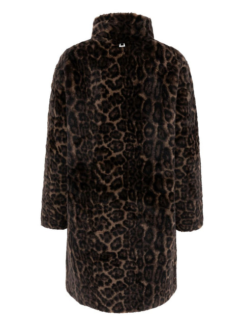 Apparis Leopard Faux-Fur Coat