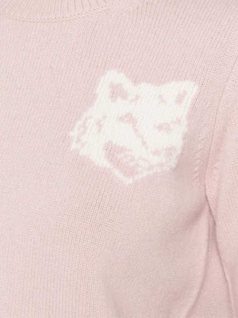 Maison Kitsuné Fox Head wool crewneck jumper