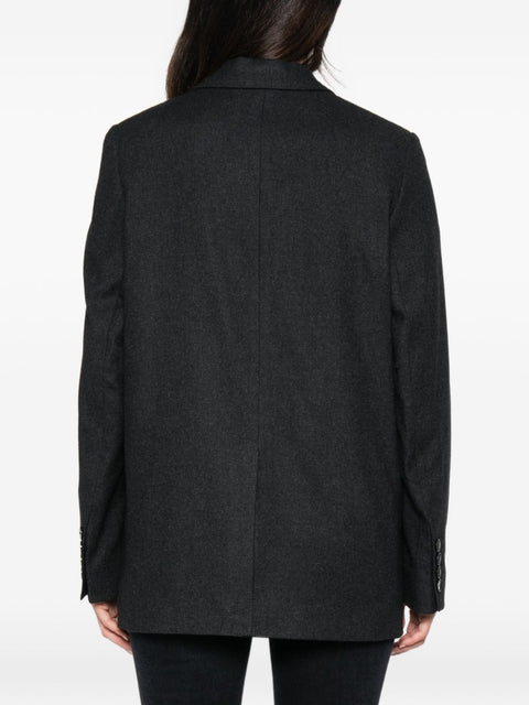 Closed Double-Breasted Blazer Jacket