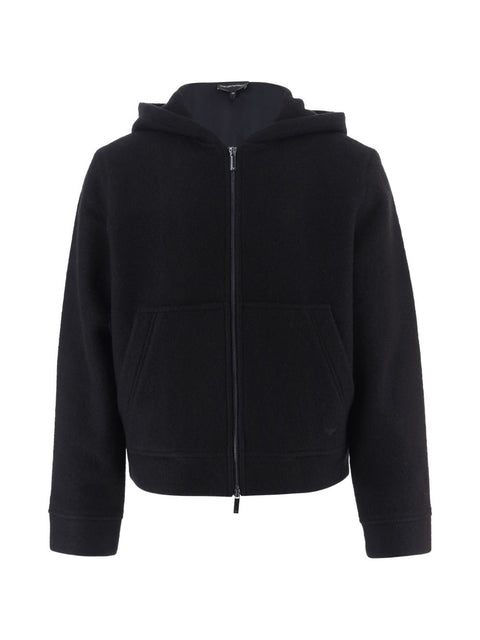 Emporio Armani Wool Blend Blouson Jacket