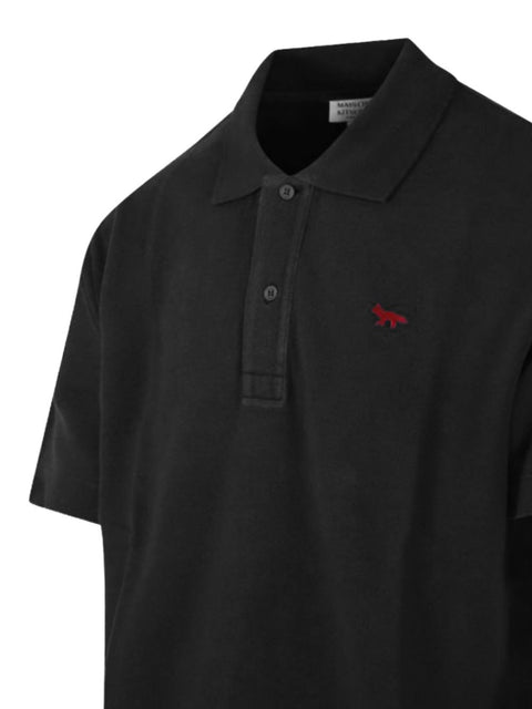 Maison Kitsuné Maison Kitsune Profile Fox Cotton Polo Shirt