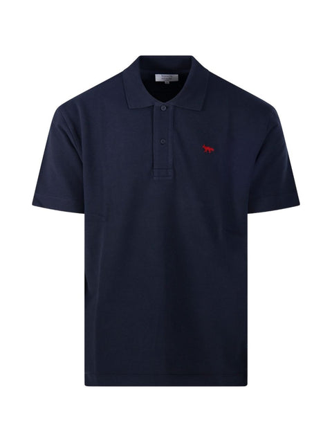 Maison Kitsuné Maison Kitsune Profile Fox Cotton Polo Shirt