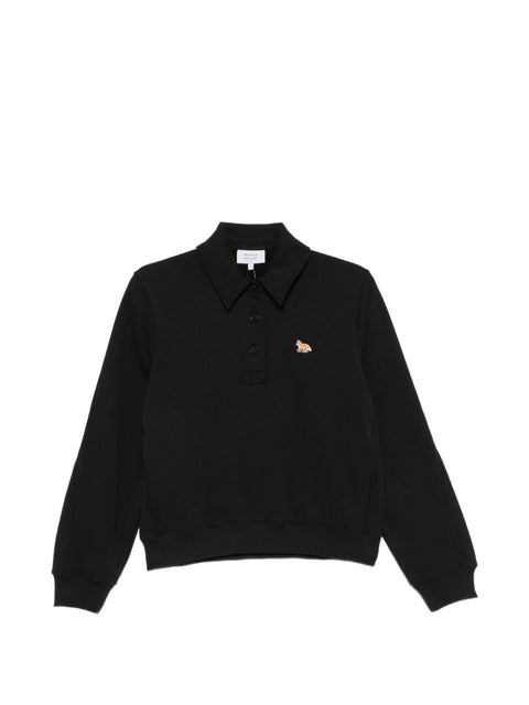Maison Kitsuné Maison Kitsune Baby Fox Cotton Polo Sweatshirt