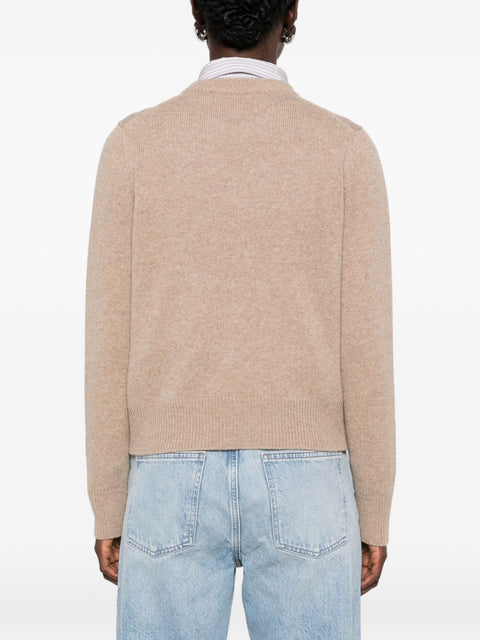 Maison Kitsuné Maison Kitsune Fox Head Wool Crewneck Jumper