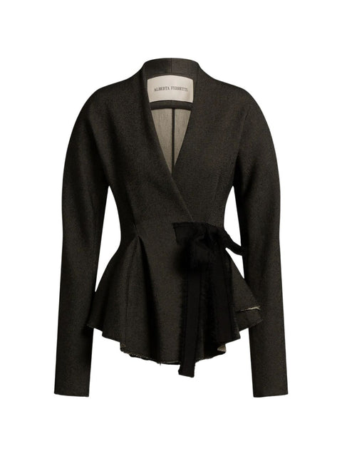 032C Alberta Ferretti Linen Blend Jacket