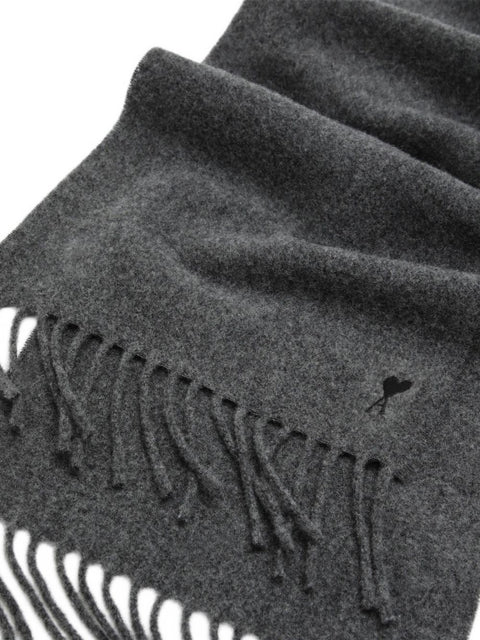 Ami Paris Scarfs DARK GREY