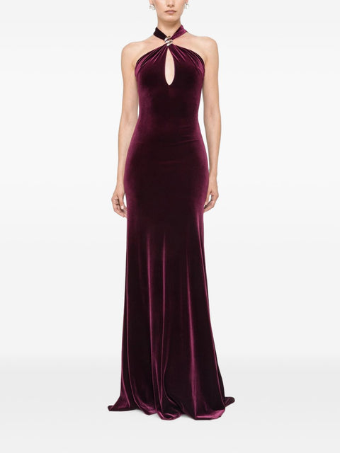 NISSA Velvet maxi dress
