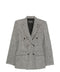 Emporio Armani Tweed Double-Breasted Blazer Jacket
