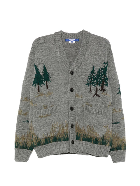 Junya Watanabe Intarsia Knit Cardigan