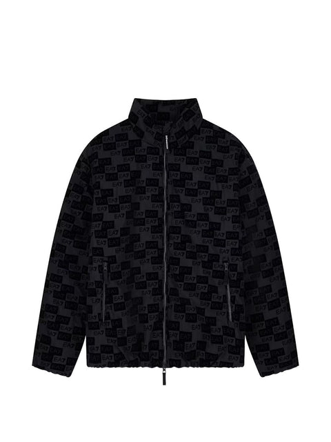 EA7 Allover logo bomber jacket