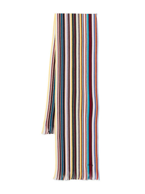 Paul Smith Striped wool scarf