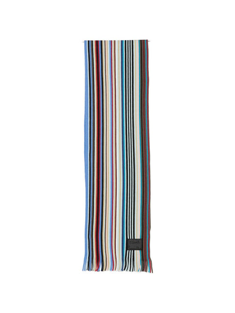 Paul Smith Striped wool scarf