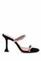 Amina Muaddi Gigi velvet and crystal heel sandals