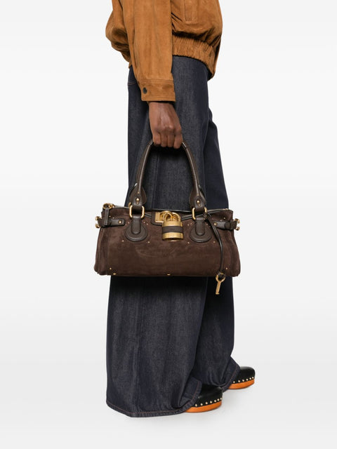 Chloé Paddington suede leather shoulder bag