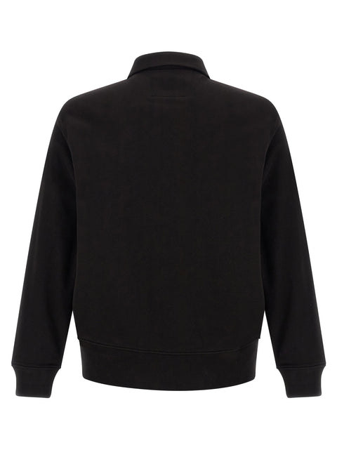 C.p. Company Black Cotton Fleece Sweatshirt