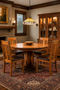 Mission Quarter Sawn Oak Round Dining Table Set - 40"