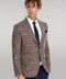 Checked Navy Blue Men Blazer - Wessi