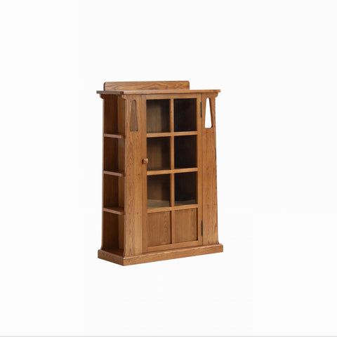 Pre-Order Mission 1 Door Bookcase with Side Shelves - MC