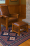 Craftsman-Mission Morris Arm Chair & Ottoman Set-Russet Brown Leather