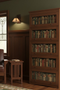 Mission Craftsman Style Oak Barrister Bookcase - 5 Stack