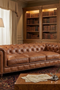 Century Chesterfield Sofa - Bark Brown Leather | Crafters And Weavers