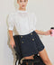 PARISIAN NAVY TWEED SKORT