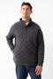 Men's Brushed Bamboo Quilted Snap Pullover