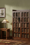 Mission Oak Corner Bookcase / Cabinet - Walnut