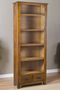 Mission Quarter Sawn Oak Open Shelf Bookcase