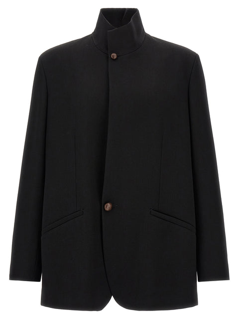 Zegna Wool Blazer With Buttons