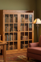 Mission Oak 2 Door Bookcase with Glass Doors - Michael's Cherry