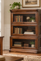Mission 3 Stack Oak Barrister Bookcase - Beveled Glass