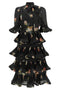 Zimmermann Pleated Sleeved Dress