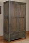 Mission 2 Door / 2 Drawer Armoire (Available in 2 Stains)