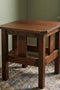 Mission Oak Slat End Table - Walnut (W1)