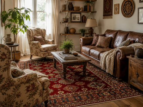 Hand-Knotted Vegetable Dye Kazak Rug from Pakistan, 10' 4" x 13' 5"