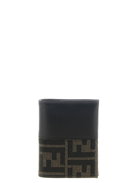 Fendi Ff Jacquard Bicolor Card Holder