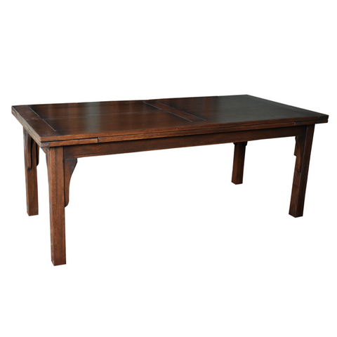 Mission Style Oak Stow Leaf Dining Table (2 Colors Available)