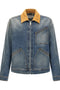 Alexander McQueen Suede Denim Jacket