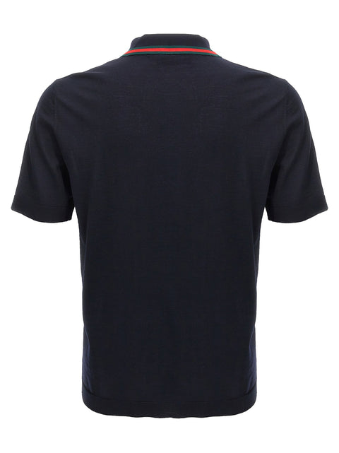 Gucci Web Ribbon Polo Shirt