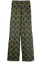 Ozwald Boateng Elastic waist printed cotton trousers