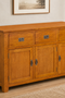 Mission Solid Oak 3 Drawer 3 Door Sideboard - Michael's Cherry (MC-A) - 59"
