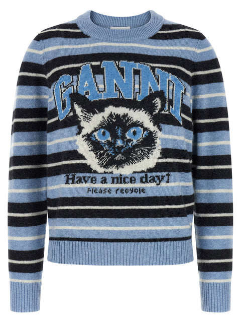 Ganni Graphic Wool Sweater