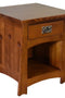 Mission Style Solid Quarter Sawn Oak Keyhole End Table