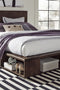 Bucktown Platform Storage Bed - Espresso