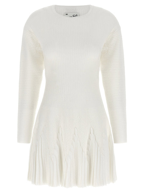 Elisabetta Franchi Knitted Pleated Dress