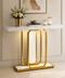 Aurum Marble & Steel Console Table