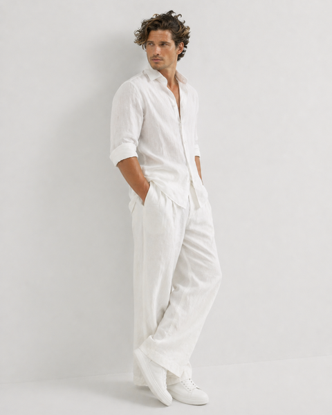 Bahama Pure Linen Shirt - White