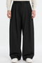 Berlin Pleated Wide-Leg Pants — Black